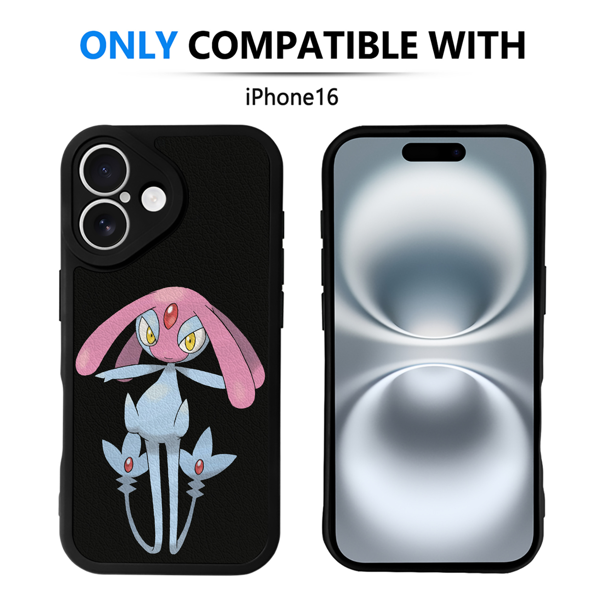 （画像用） ポケットモンスター Pokémon 【iPhone 16シリーズ対応】シリコンスマホケース（レザー調） 材質：シリコン
